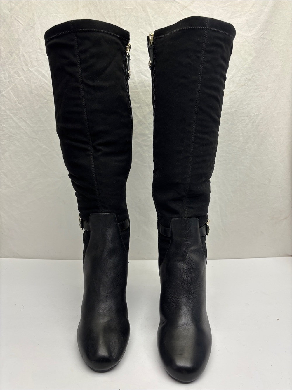 Isaac Mizrahilive! Women's Black Knee-High Casual Riding Boots, SZ 7 M